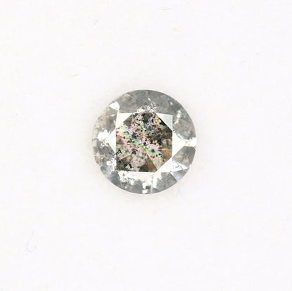 Salt and Pepper Round Brilliant Cut Diamond | Transparent with Excellent Sparkle | Ideal for Gold Engagement Rings