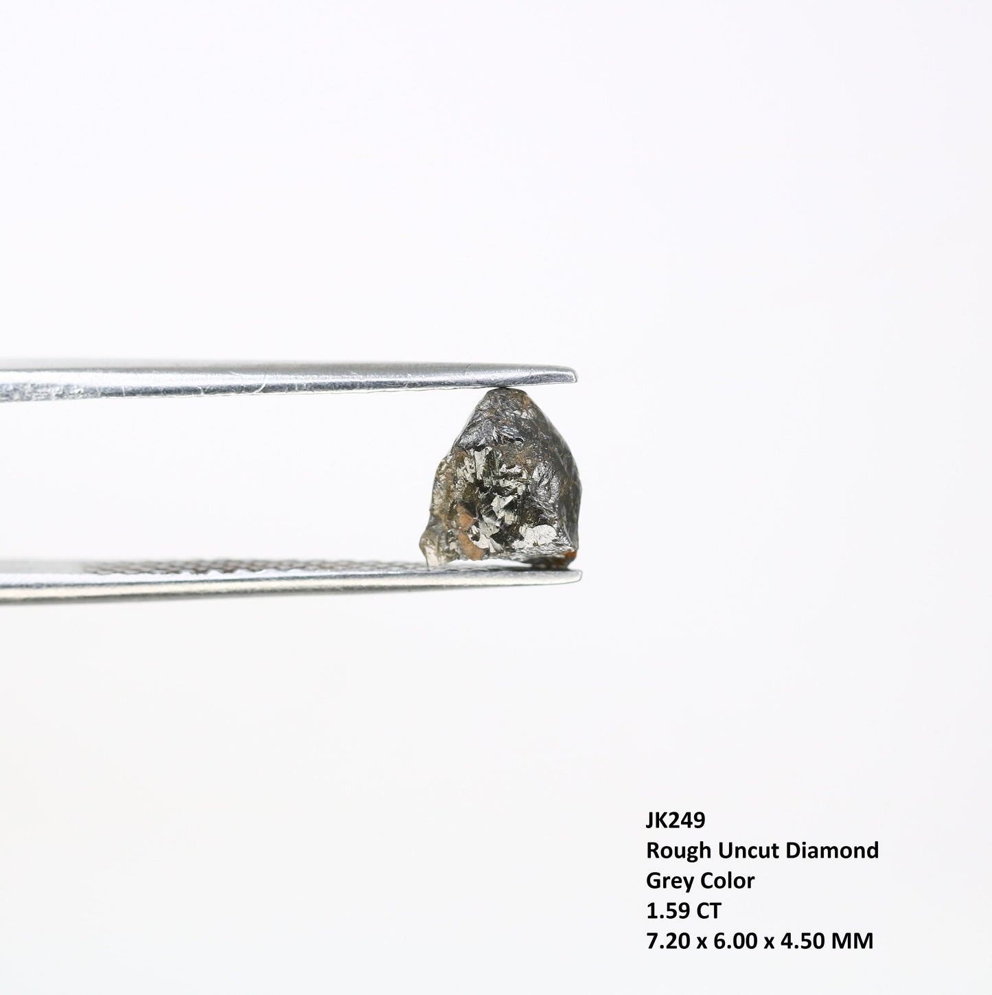 1.59 CT Natural Rough Black Diamond | Raw Diamond | Raw Loose Diamond For Ring | Raw Uncut Diamond | Rough Diamond Jewelry Gift