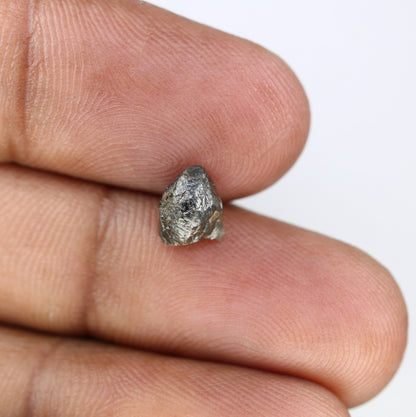 1.59 CT Natural Rough Black Diamond | Raw Diamond | Raw Loose Diamond For Ring | Raw Uncut Diamond | Rough Diamond Jewelry Gift