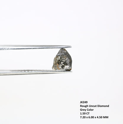 1.59 CT Natural Rough Black Diamond | Raw Diamond | Raw Loose Diamond For Ring | Raw Uncut Diamond | Rough Diamond Jewelry Gift