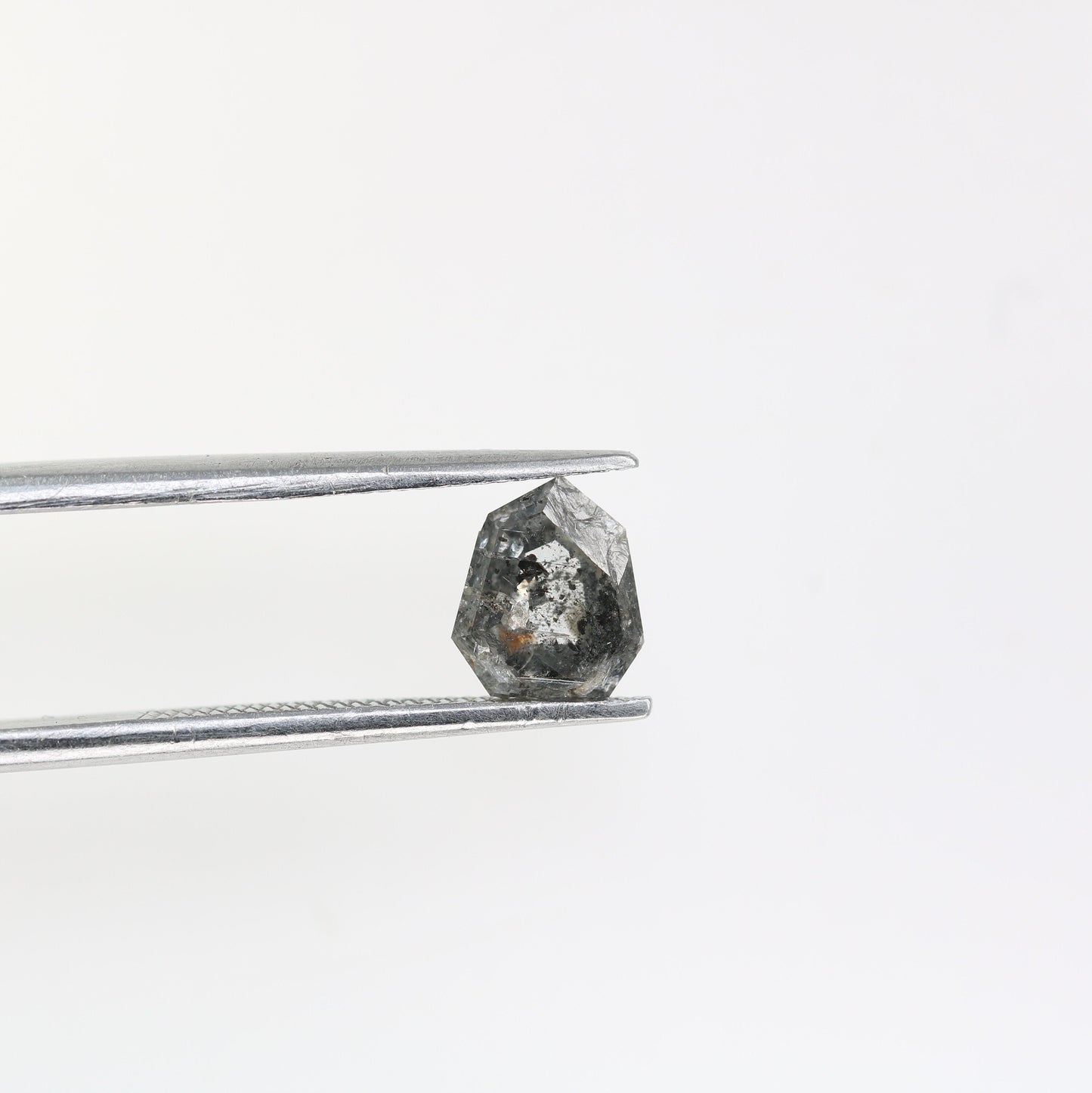1.00 CT Salt and Pepper Diamond Geometric Cut For handmade necklace pendant Black/Grey crystal Diamond for Engagement Ring Anniversary Gift