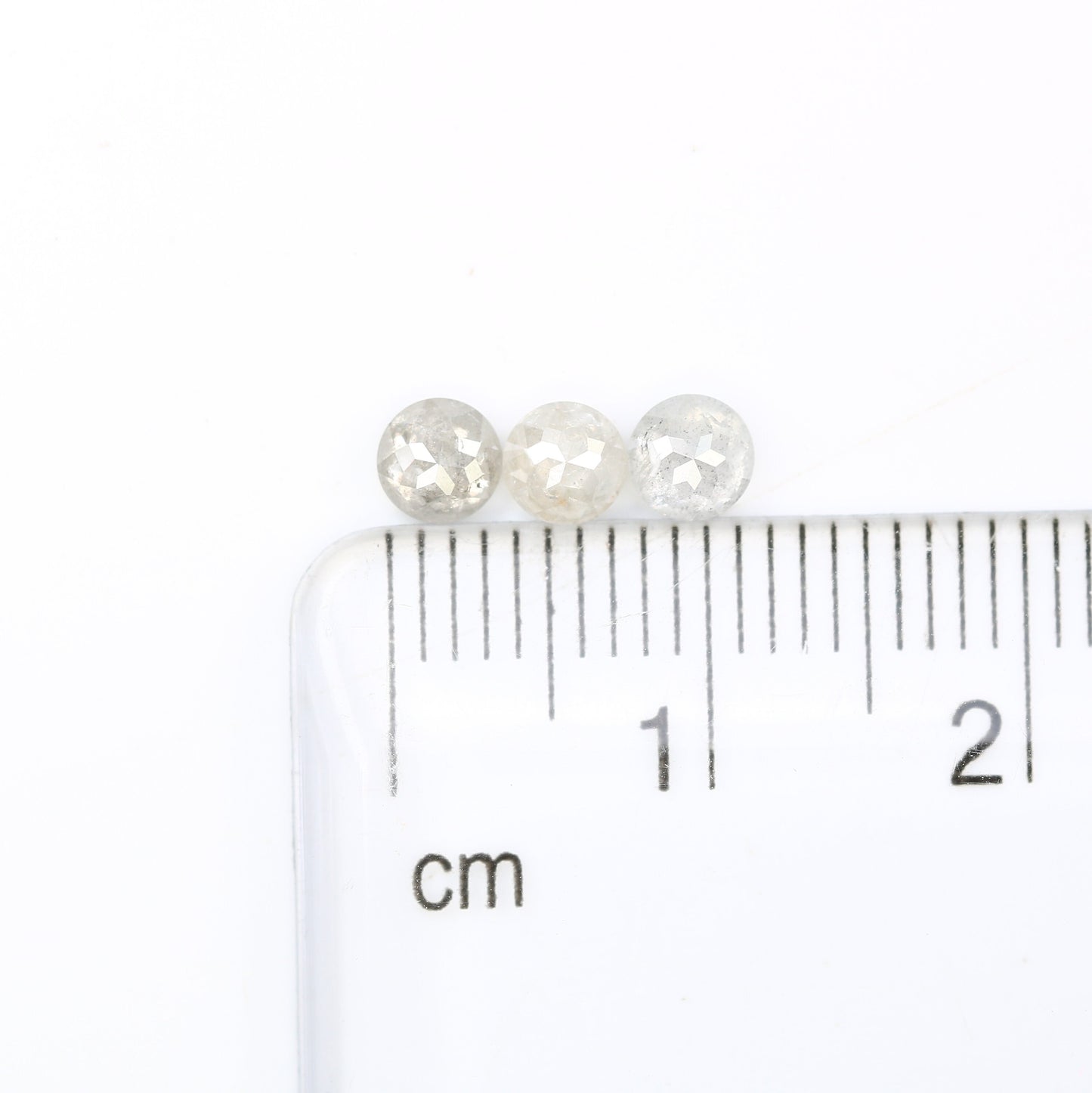 0.89 TCW Loose Grey Rose Cut Round Diamonds For Three Stone Wedding Ring ll Gift For Mother ll Gift For Girlfriend ll Gift For Wife Diamonds