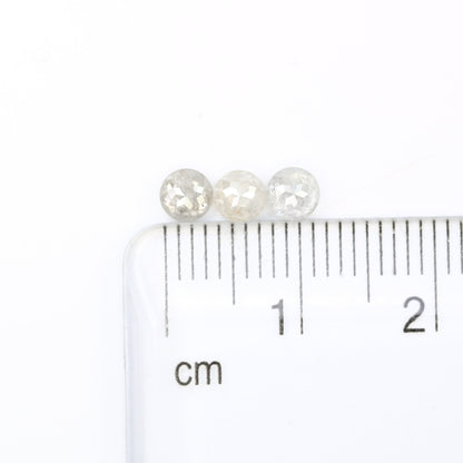 0.89 TCW Loose Grey Rose Cut Round Diamonds For Three Stone Wedding Ring ll Gift For Mother ll Gift For Girlfriend ll Gift For Wife Diamonds