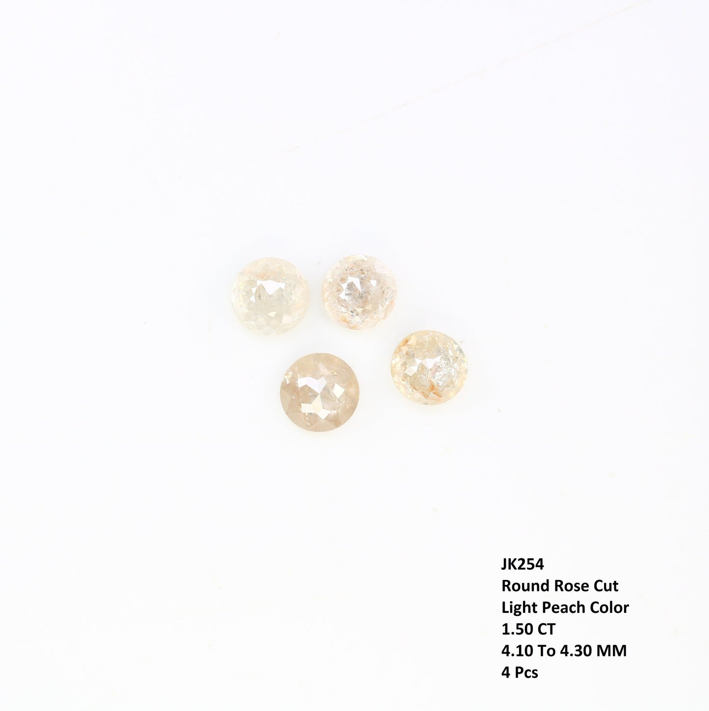 1.5 TCW Rose Cut Round Real Loose Diamond For Wedding Band ll Engagement Gift ll Anniversary Gift ll Birthday Gift  ll Bride To Be Gift