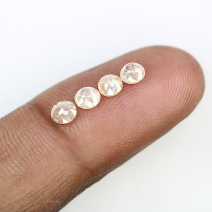 1.5 TCW Rose Cut Round Real Loose Diamond For Wedding Band ll Engagement Gift ll Anniversary Gift ll Birthday Gift  ll Bride To Be Gift