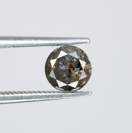 Natural Salt and Pepper Loose Diamond | Round Rose Cut & Brilliant Cut for Jewelry Making | Ideal for Earrings and Pendants |Wholesale Price