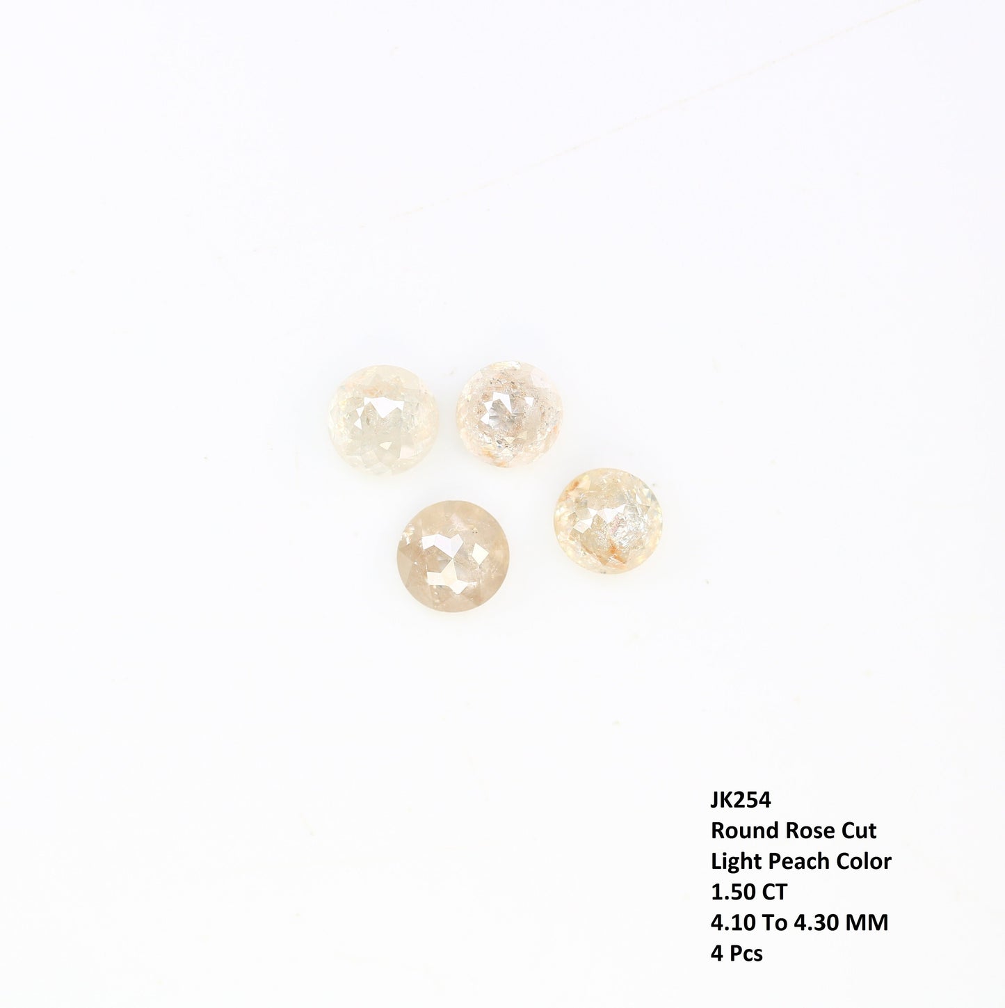 1.5 TCW Rose Cut Round Real Loose Diamond For Wedding Band ll Engagement Gift ll Anniversary Gift ll Birthday Gift  ll Bride To Be Gift