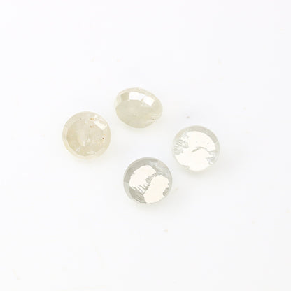 1.14 CT Salt and Pepper Natural Loose Diamond | Round Rose Cuta Diamond | White Fancy Daimond For Wedding Ring, Pair of Earring, Neacklase