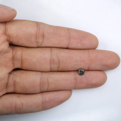 Natural Salt and Pepper Loose Diamond | Round Rose Cut & Brilliant Cut for Jewelry Making | Ideal for Earrings and Pendants |Wholesale Price