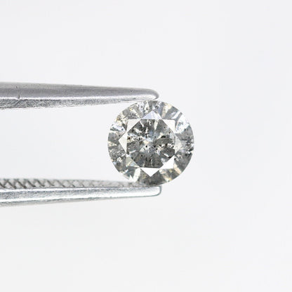 0.35 Carat Salt and Pepper Round Diamond Ring | Perfect for Custom Gold Rings | Unique Engagement or Wedding Jewelry