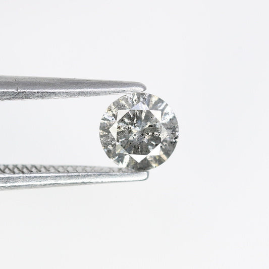 0.35 Carat Salt and Pepper Round Diamond Ring | Perfect for Custom Gold Rings | Unique Engagement or Wedding Jewelry