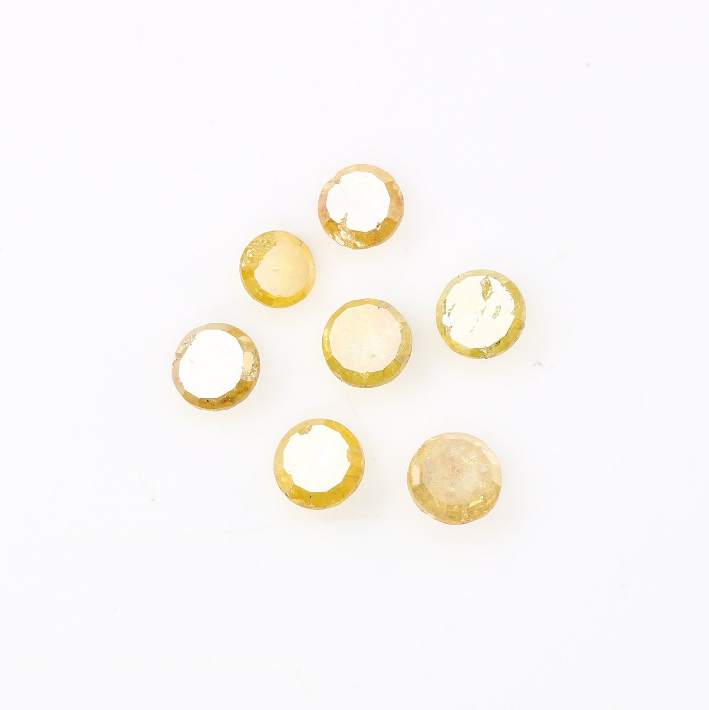 0.70 TCW Loose Yellow Rose Cut Round Real Loose Diamonds For Wedding Band ll Gift For Wife ll Gift For Girlfriend ll Gift For Best Friend