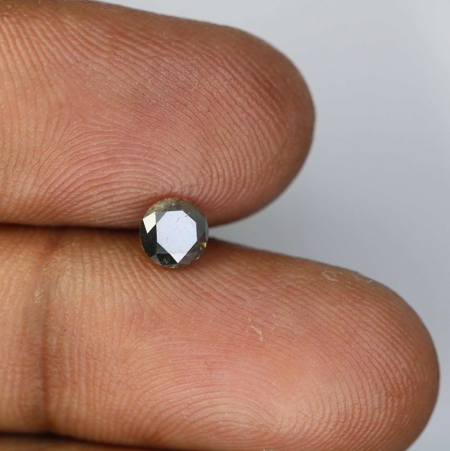 0.71 Carat Natural Salt and Pepper Round Brilliant Cut Loose Galaxy Diamond | Ideal for Jewelry Making | Wholesale Price for Custom Designs