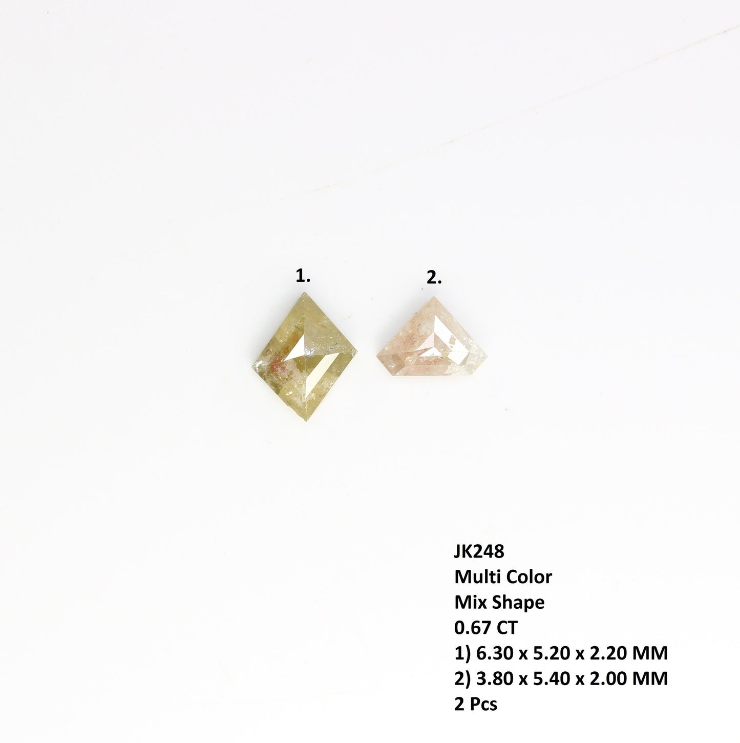 0.67 CT Salt and Pepper Rustic Light Loose Diamond, for Handmade Necklace Pendant, Diamond Bracelet Engagement Gold Ring For Women Diamonds