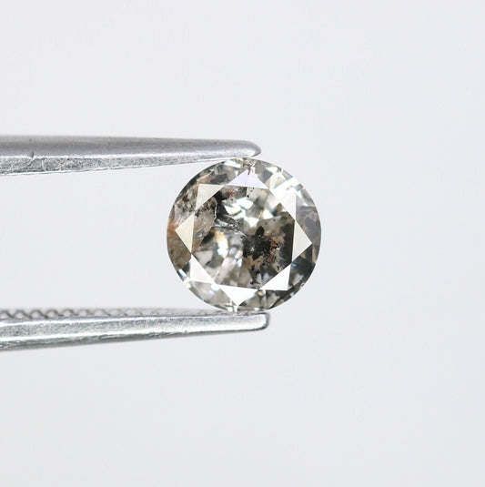 0.40 Carat Salt and Pepper Diamond for Engagement Ring | Perfect for Custom Gold Rings | Unique and Elegant Jewelry