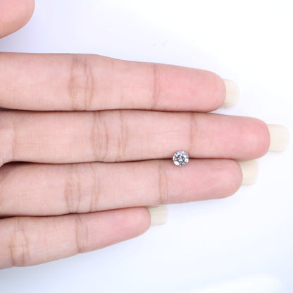 0.35 Carat Salt and Pepper Round Diamond Ring | Perfect for Custom Gold Rings | Unique Engagement or Wedding Jewelry