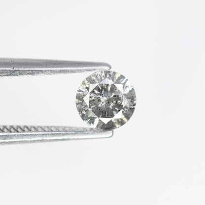 0.35 Carat Salt and Pepper Round Diamond Ring | Perfect for Custom Gold Rings | Unique Engagement or Wedding Jewelry