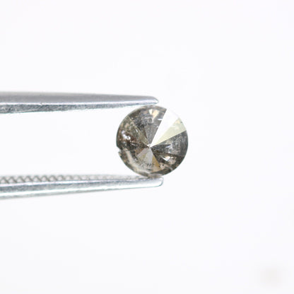 0.41 Carat Round Brilliant Cut Salt and Pepper Diamond | Ideal for Custom Gold Rings | Unique Engagement or Wedding Jewelry