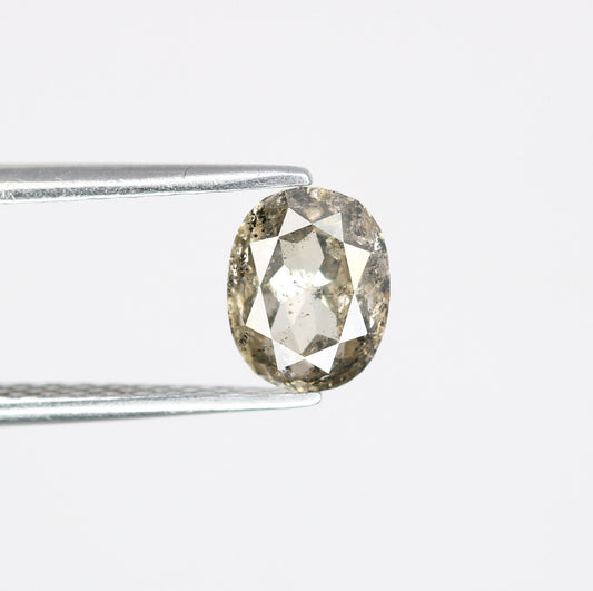 1.20 CT Sparkling Salt and Pepper Oval Diamond Pendant - Stunning for Gold Jewelry & Elegant, Unique Accessory