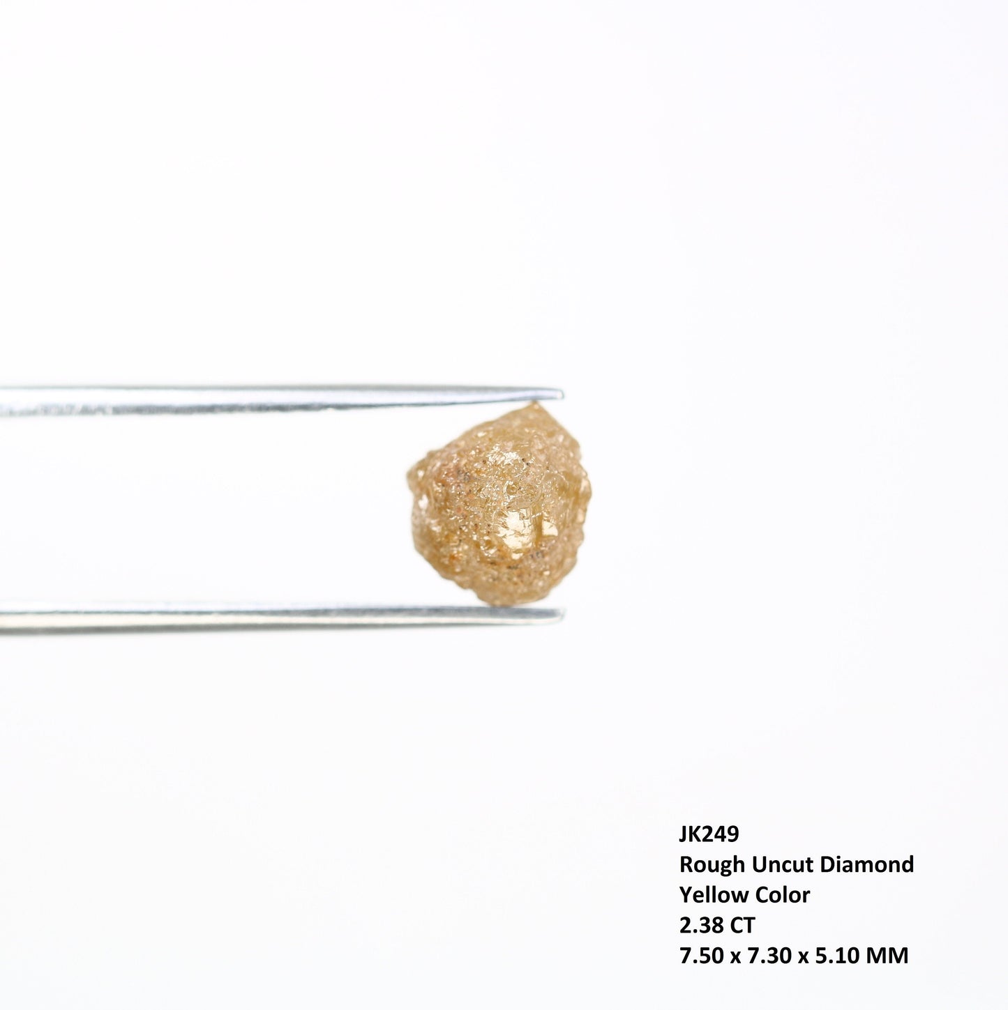 2.38 CT Natural Rough Yellow Diamond | Raw Conflict Diamond | Raw Loose Diamond For Ring | Raw Uncut Diamond | Rough Diamond Jewelry Gift