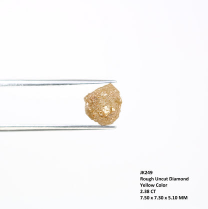 2.38 CT Natural Rough Yellow Diamond | Raw Conflict Diamond | Raw Loose Diamond For Ring | Raw Uncut Diamond | Rough Diamond Jewelry Gift