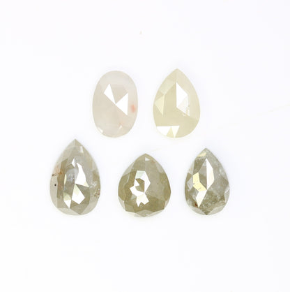 2.06 CT Pear Shaped Salt and Pepper Natural Diamond for Engagement Ring | Wedding Ring | Unique Loose Diamond for Gold Ring Jewelry
