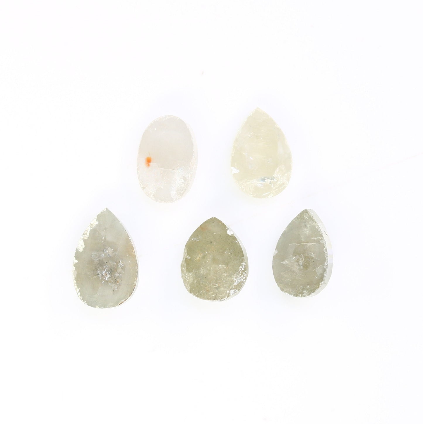 2.06 CT Pear Shaped Salt and Pepper Natural Diamond for Engagement Ring | Wedding Ring | Unique Loose Diamond for Gold Ring Jewelry