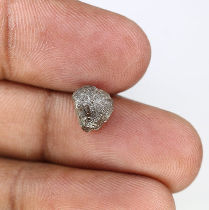1.72 CT Uncut Raw Salt and Pepper - Loose Rough Diamond - Raw Irregular Shape - Customize Jewelry - Sale Offer - Christmas Gift