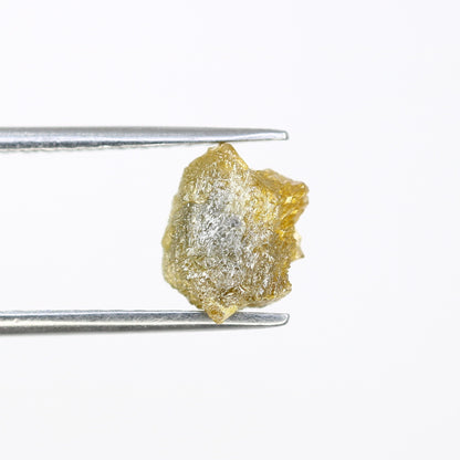 1.95 CT Yellow Uncut Raw Salt and Pepper - Loose Rough Diamond - Raw Irregular Shape - Customize Jewelry - Sale Offer - Christmas Gift