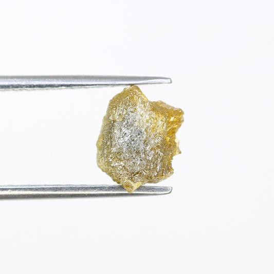 1.95 CT Yellow Uncut Raw Salt and Pepper - Loose Rough Diamond - Raw Irregular Shape - Customize Jewelry - Sale Offer - Christmas Gift