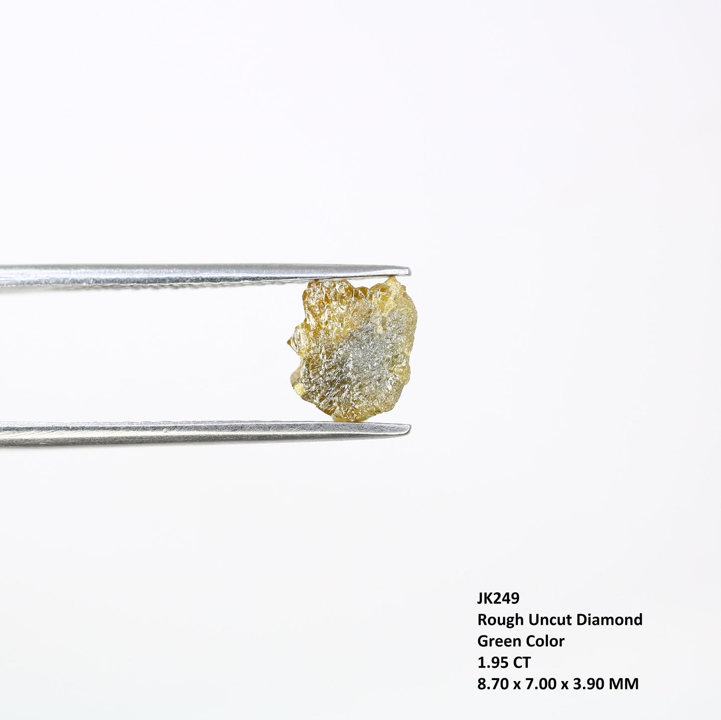 1.95 CT Yellow Uncut Raw Salt and Pepper - Loose Rough Diamond - Raw Irregular Shape - Customize Jewelry - Sale Offer - Christmas Gift