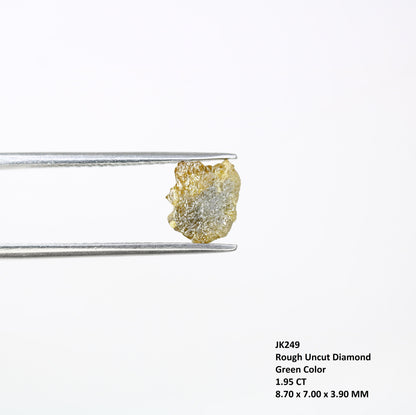 1.95 CT Yellow Uncut Raw Salt and Pepper - Loose Rough Diamond - Raw Irregular Shape - Customize Jewelry - Sale Offer - Christmas Gift
