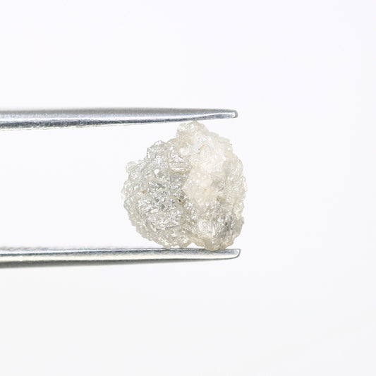 1.86 CT Grey Uncut Raw Salt and Pepper - Loose Rough Diamond - Raw Irregular Shape - Customize Jewelry - Sale Offer - Christmas Gift