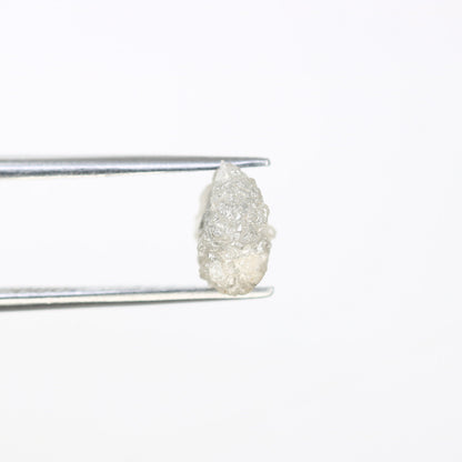 1.86 CT Grey Uncut Raw Salt and Pepper - Loose Rough Diamond - Raw Irregular Shape - Customize Jewelry - Sale Offer - Christmas Gift
