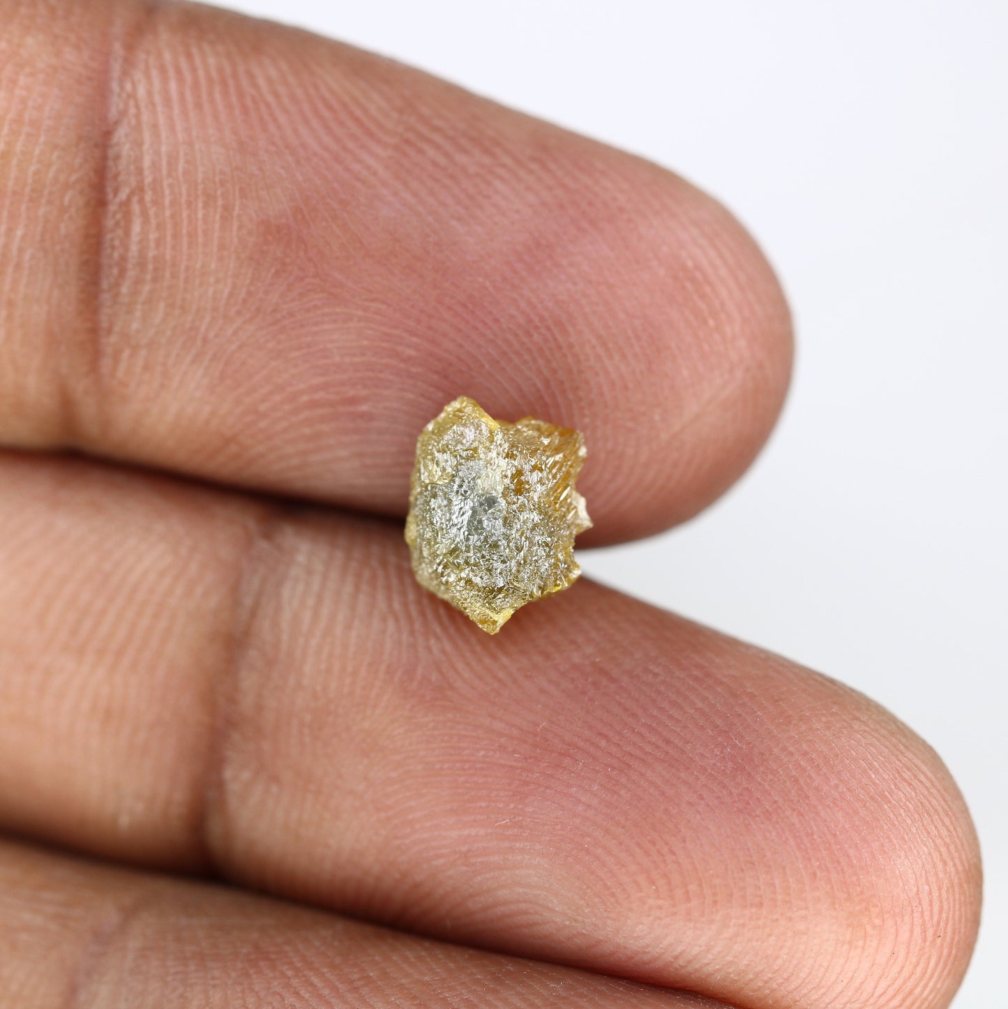 1.95 CT Yellow Uncut Raw Salt and Pepper - Loose Rough Diamond - Raw Irregular Shape - Customize Jewelry - Sale Offer - Christmas Gift