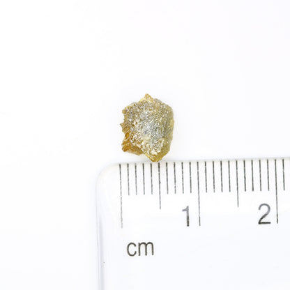 1.95 CT Yellow Uncut Raw Salt and Pepper - Loose Rough Diamond - Raw Irregular Shape - Customize Jewelry - Sale Offer - Christmas Gift