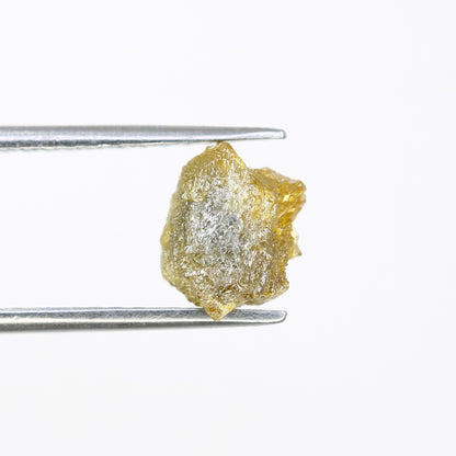 1.95 CT Yellow Uncut Raw Salt and Pepper - Loose Rough Diamond - Raw Irregular Shape - Customize Jewelry - Sale Offer - Christmas Gift