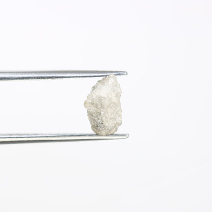 1.86 CT Grey Uncut Raw Salt and Pepper - Loose Rough Diamond - Raw Irregular Shape - Customize Jewelry - Sale Offer - Christmas Gift