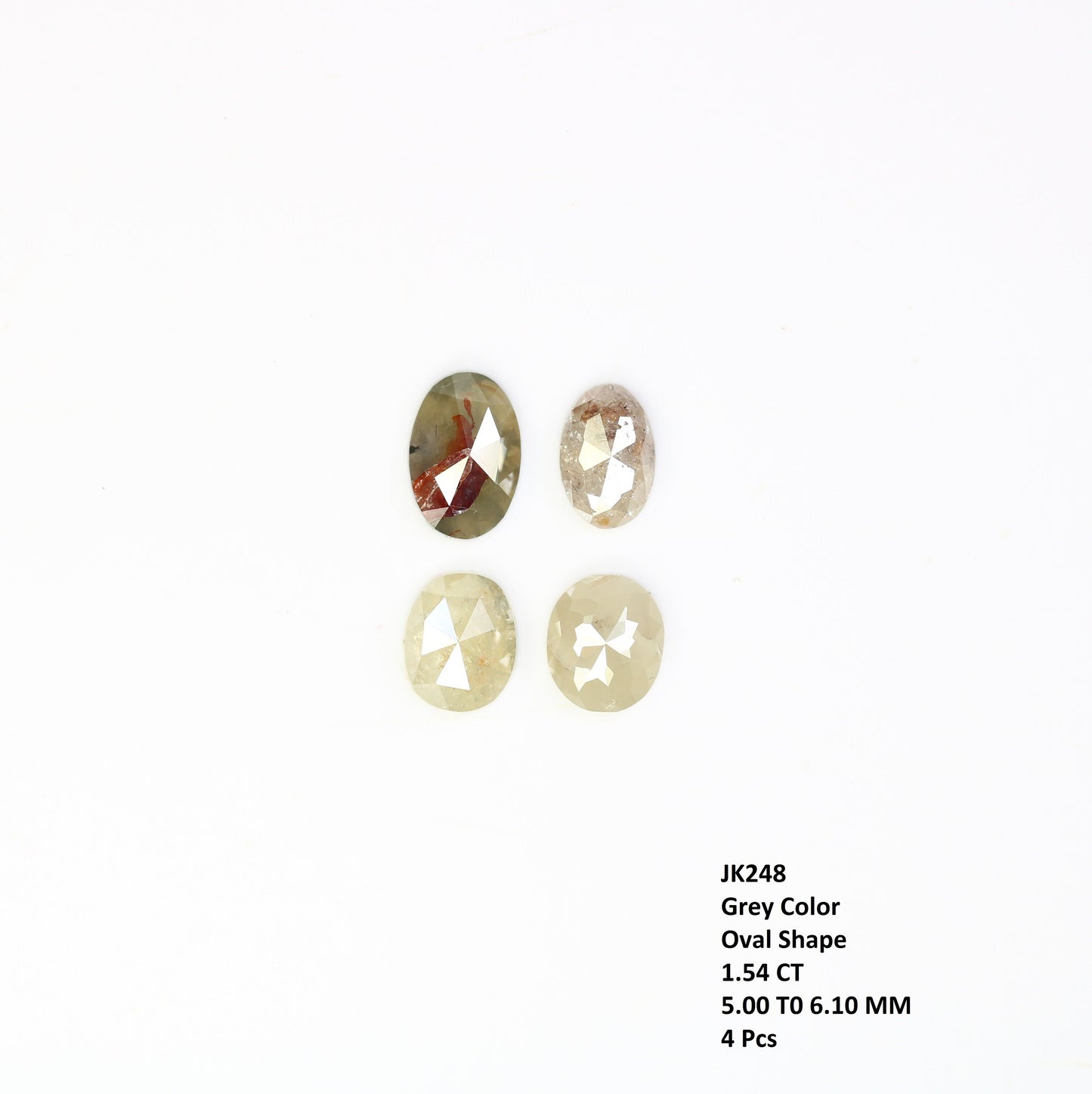 1.54 CT Loose Oval Rustic Diamond - Perfect for Gold Rings & Unique, Elegant Jewelry Designs