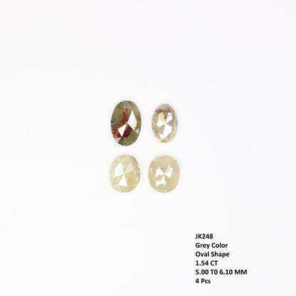 1.54 CT Loose Oval Rustic Diamond - Perfect for Gold Rings & Unique, Elegant Jewelry Designs