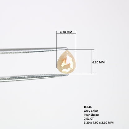 0.51 CT Pear Shape Diamond For Handmade RingFor Gold Ring Diamonds