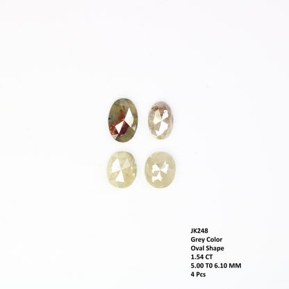 1.54 CT Loose Oval Rustic Diamond - Perfect for Gold Rings & Unique, Elegant Jewelry Designs