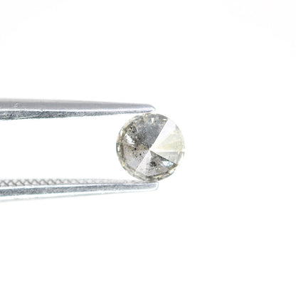 0.37 Carat Round Brilliant Cut Salt and Pepper Diamond | Perfect for Custom Gold Rings | Unique Engagement or Wedding Jewelry