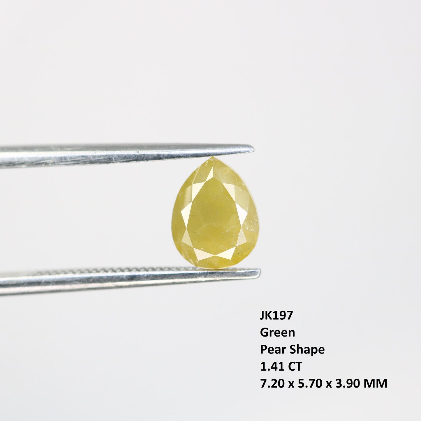 1.41 CT Pear Rustic Diamond For Engagement RingFor Gold Ring Diamonds