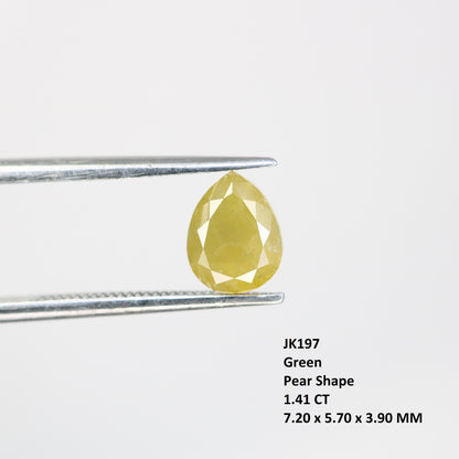 1.41 CT Pear Rustic Diamond For Engagement RingFor Gold Ring Diamonds