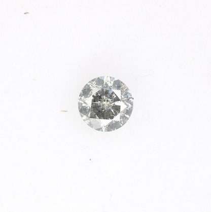 0.37 Carat Round Brilliant Cut Salt and Pepper Diamond | Perfect for Custom Gold Rings | Unique Engagement or Wedding Jewelry