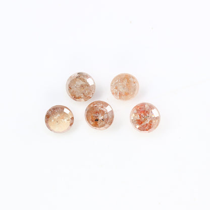 1.54 CT Peach Rose Cut Round Real Loose Diamonds For Promise Ring ll Gift For Girlfriend ll Gift For Her ll Gift For Best Friend Diamonds