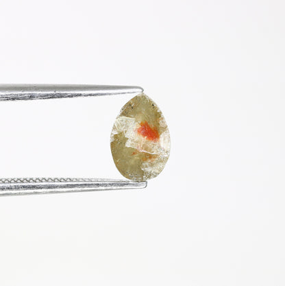 0.65 CT Green Pear Shape Diamond For RingFor Gold Ring Diamonds