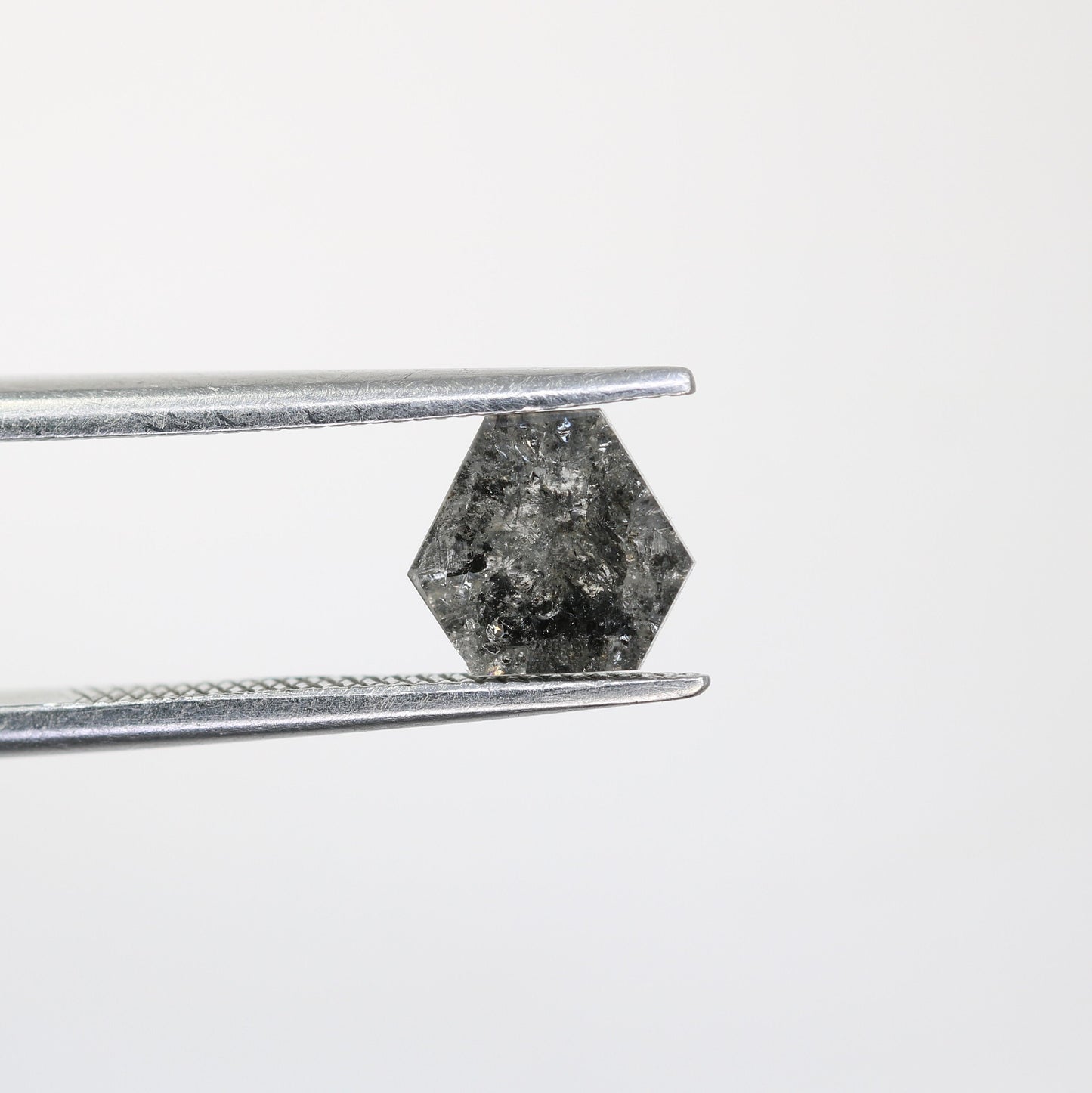 0.92 CT Salt and Pepper Natural Loose Diamond, Triangle Cut for Handmade Necklace Pendant, Diamond Bracelet Engagement Gold Ring For Women