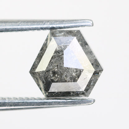 0.92 CT Salt and Pepper Natural Loose Diamond, Triangle Cut for Handmade Necklace Pendant, Diamond Bracelet Engagement Gold Ring For Women